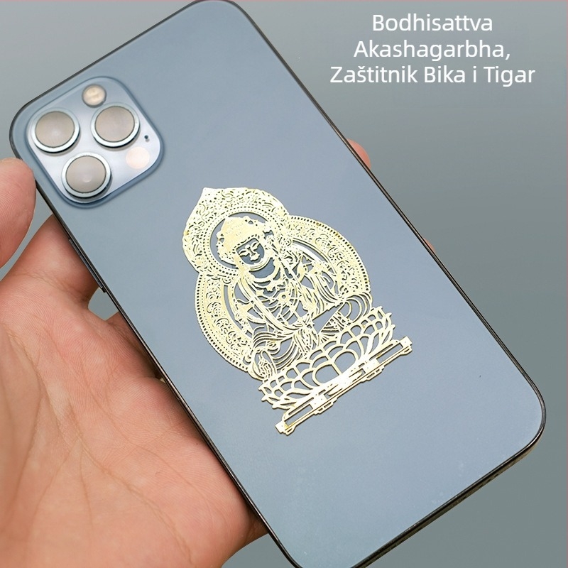 Sticker za mobitel – Godina zeca: zaštitno božanstvo, brončano premazivanje, novi kineski stil, bez prilagođavanja, drugi proces