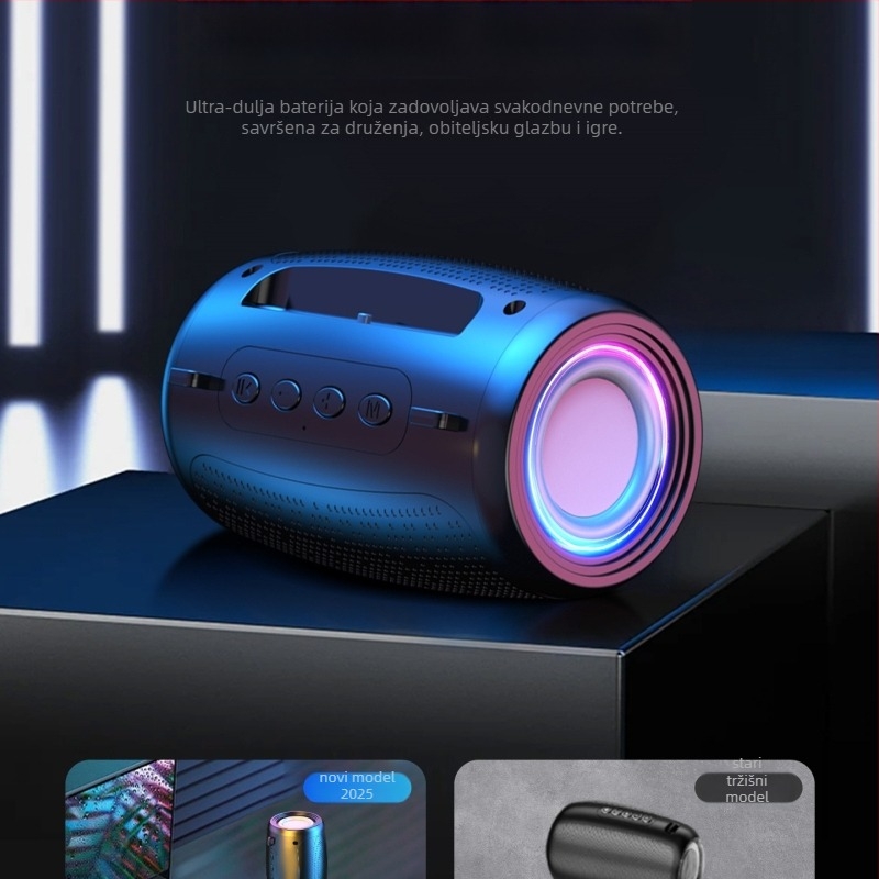 Bežični Bluetooth zvučnik za vanjsku upotrebu, prenosni, IPX7 vodootporan, 3W, Bluetooth 5.3, 100 Hz–20 kHz