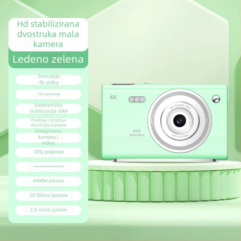 Selfie CCD kamera, 13 MP, 16x optički zoom, USB-C, TF kartica