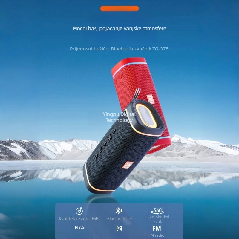 Vanjski bežični Bluetooth zvučnik s TF kartom, USB-om i 3,5 mm ulazom, IPX7, 30W, BT 5.3