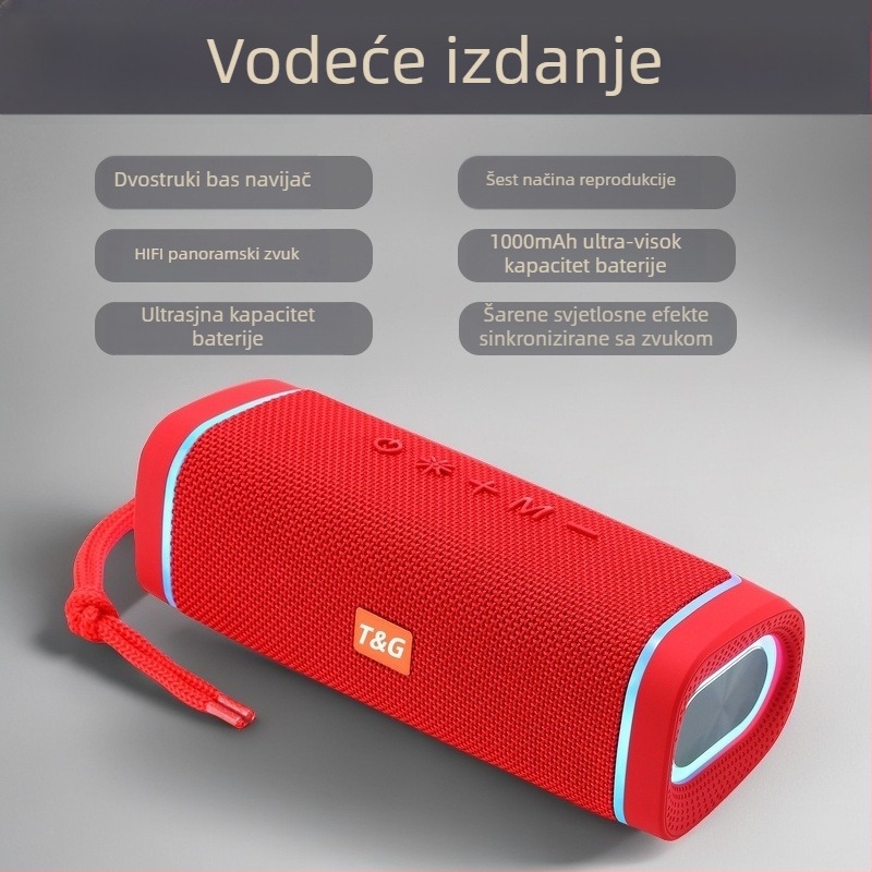 Vanjski bežični Bluetooth zvučnik s TF kartom, USB-om i 3,5 mm ulazom, IPX7, 30W, BT 5.3