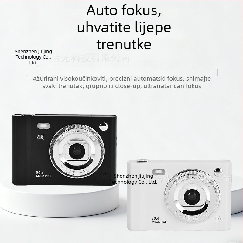 Selfie CCD digitalna kamera s dvostrukom kamerom, 1/1.7'' CCD senzor, 24 MP, 8x optički zum, 2,3'' LCD