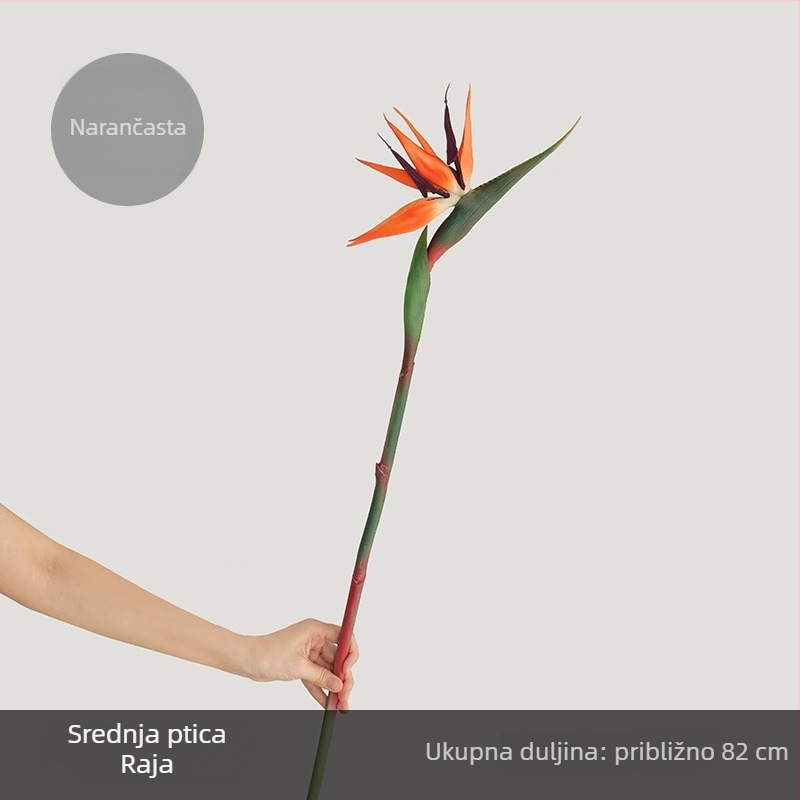 Umjetni cvijet Ptica raja za vjenčanja i kućnu dekoraciju - Materijal: mekano ljepilo, Izrada: poluručna i polu strojna, Namjena: vjenčanja, rekviziti za fotografije, kućna dekoracija