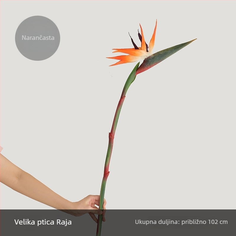 Umjetni cvijet Ptica raja za vjenčanja i kućnu dekoraciju - Materijal: mekano ljepilo, Izrada: poluručna i polu strojna, Namjena: vjenčanja, rekviziti za fotografije, kućna dekoracija