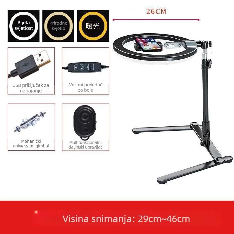 LED dopunsko svjetlo, Dian, 20W, tri boje temperature, vertikalna upotreba