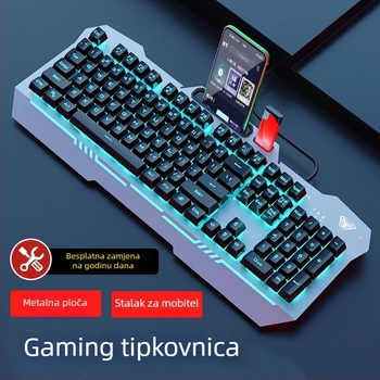 Gaming tipkovnica F3010 – žično, 104 tipke, Crater Architecture, metalno kućište
