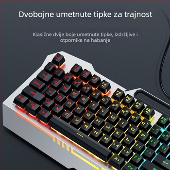 Gaming tipkovnica F3010 – žično, 104 tipke, Crater Architecture, metalno kućište