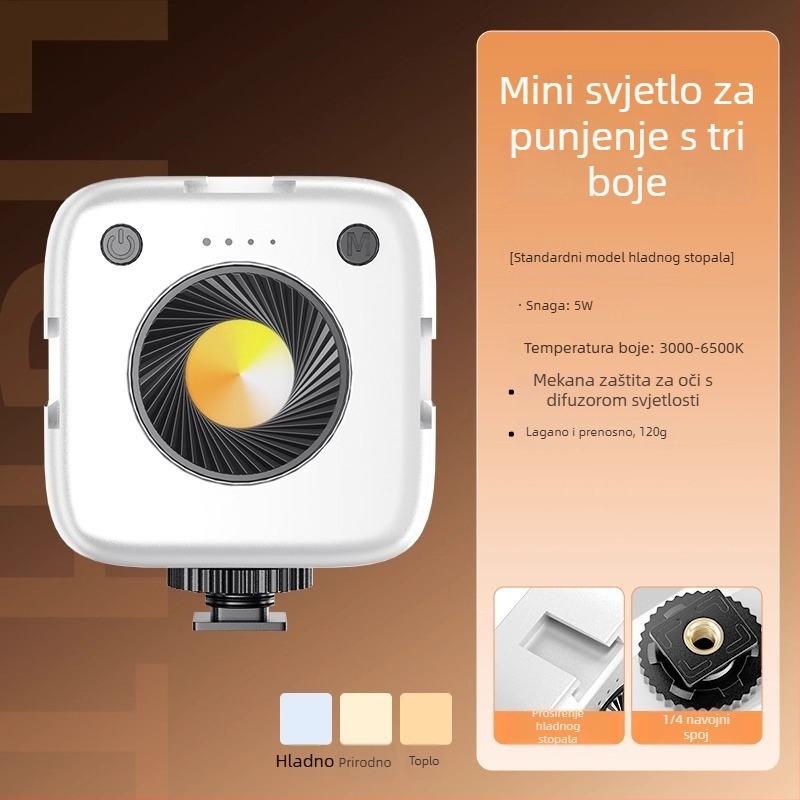LED rasvjeta za dopunu za telefon - prijenosna ručna RGB rasvjeta za prijenos uživo, 10–50W, 220V, višestruko podešavanje jačine svjetla