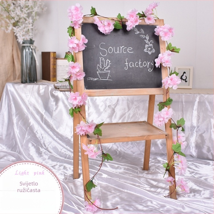 Umjetna vinova loza od svilenih cvjetova za svadbenu dekoraciju, vanjsku uporabu i rekvizite za fotografiju — Hydrangea sorta