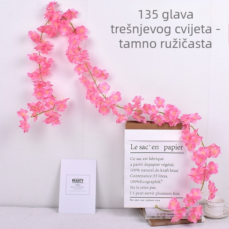 Umjetna vinova loza od svilenih cvjetova za svadbenu dekoraciju, vanjsku uporabu i rekvizite za fotografiju — Hydrangea sorta