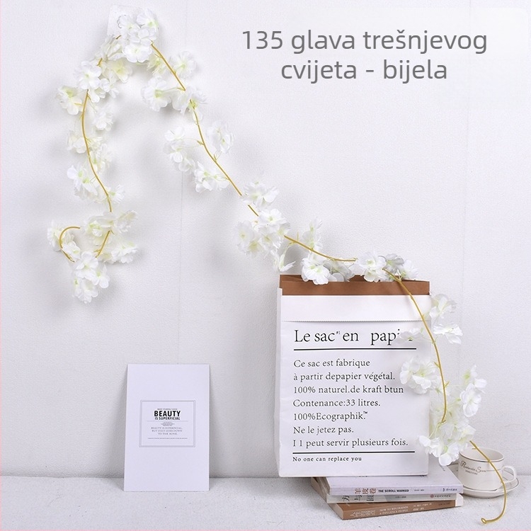 Umjetna vinova loza od svilenih cvjetova za svadbenu dekoraciju, vanjsku uporabu i rekvizite za fotografiju — Hydrangea sorta