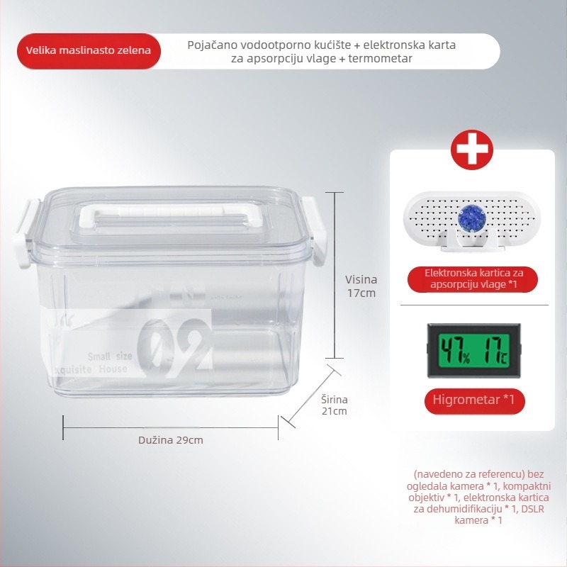 Karta za apsorpciju vlage za DSLR objektive i foto opremu