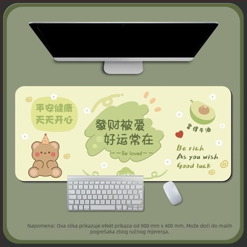 Stolna podloga od diatomitne glina, jednostrana, podloga za miš s kalkulatorom, tkana