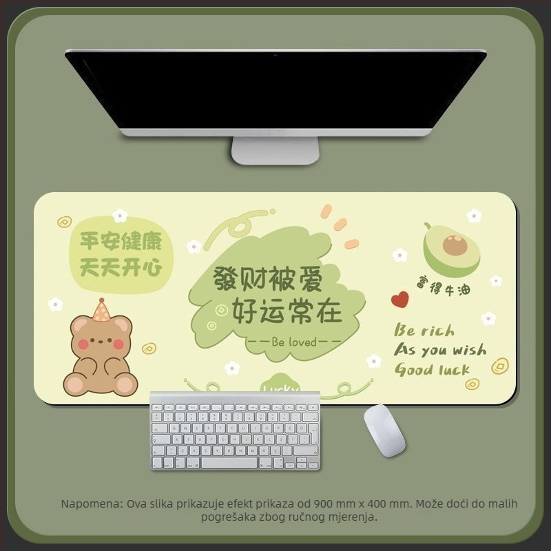 Stolna podloga od diatomitne glina, jednostrana, podloga za miš s kalkulatorom, tkana