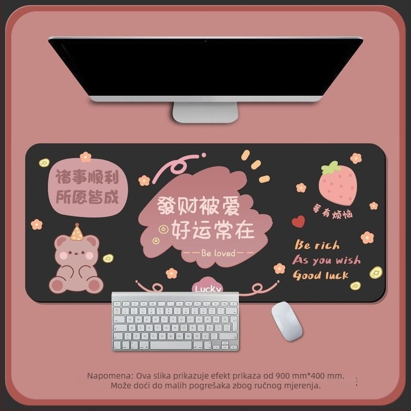 Stolna podloga od diatomitne glina, jednostrana, podloga za miš s kalkulatorom, tkana