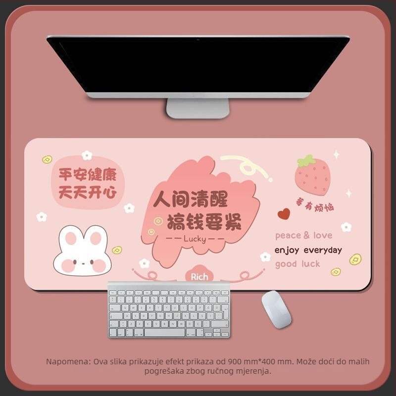 Stolna podloga od diatomitne glina, jednostrana, podloga za miš s kalkulatorom, tkana