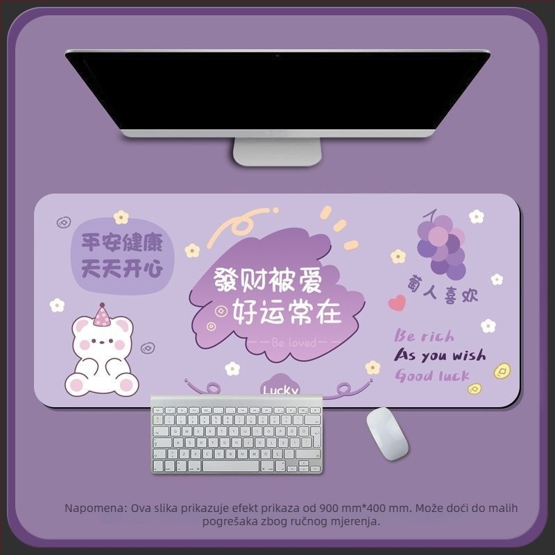 Stolna podloga od diatomitne glina, jednostrana, podloga za miš s kalkulatorom, tkana