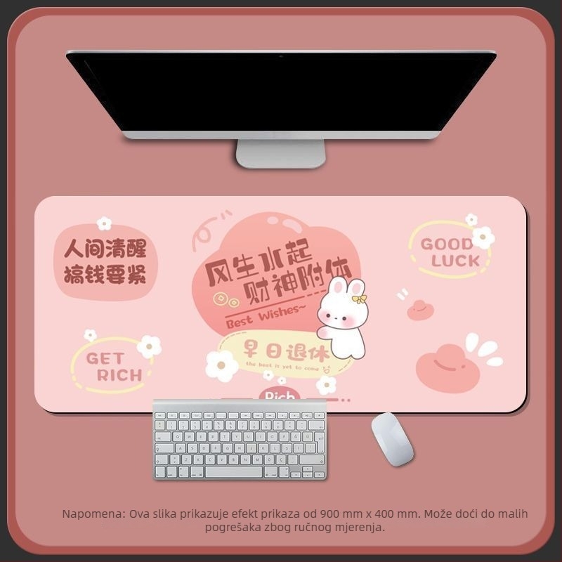 Stolna podloga od diatomitne glina, jednostrana, podloga za miš s kalkulatorom, tkana