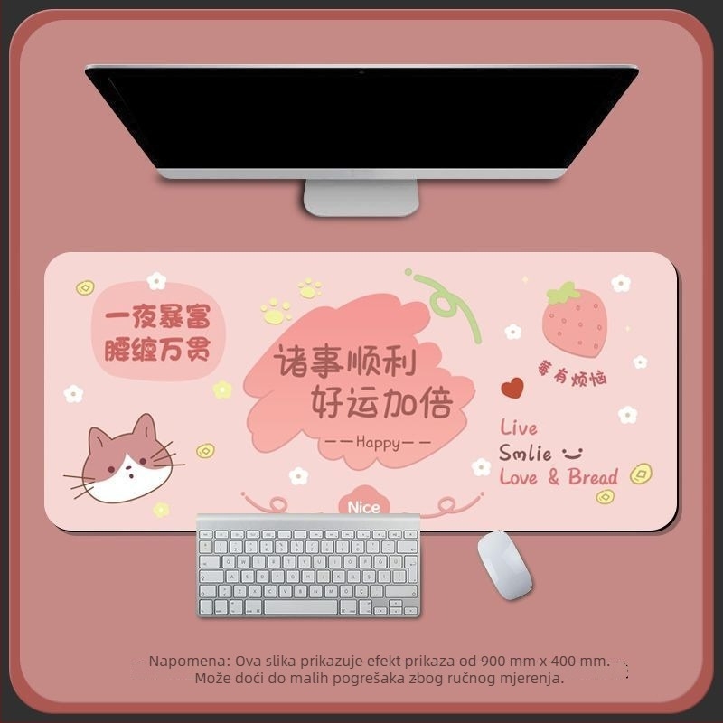 Stolna podloga od diatomitne glina, jednostrana, podloga za miš s kalkulatorom, tkana