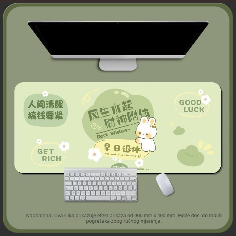 Stolna podloga od diatomitne glina, jednostrana, podloga za miš s kalkulatorom, tkana