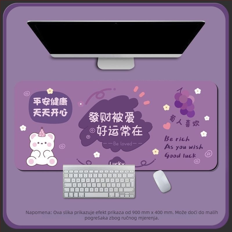 Stolna podloga od diatomitne glina, jednostrana, podloga za miš s kalkulatorom, tkana