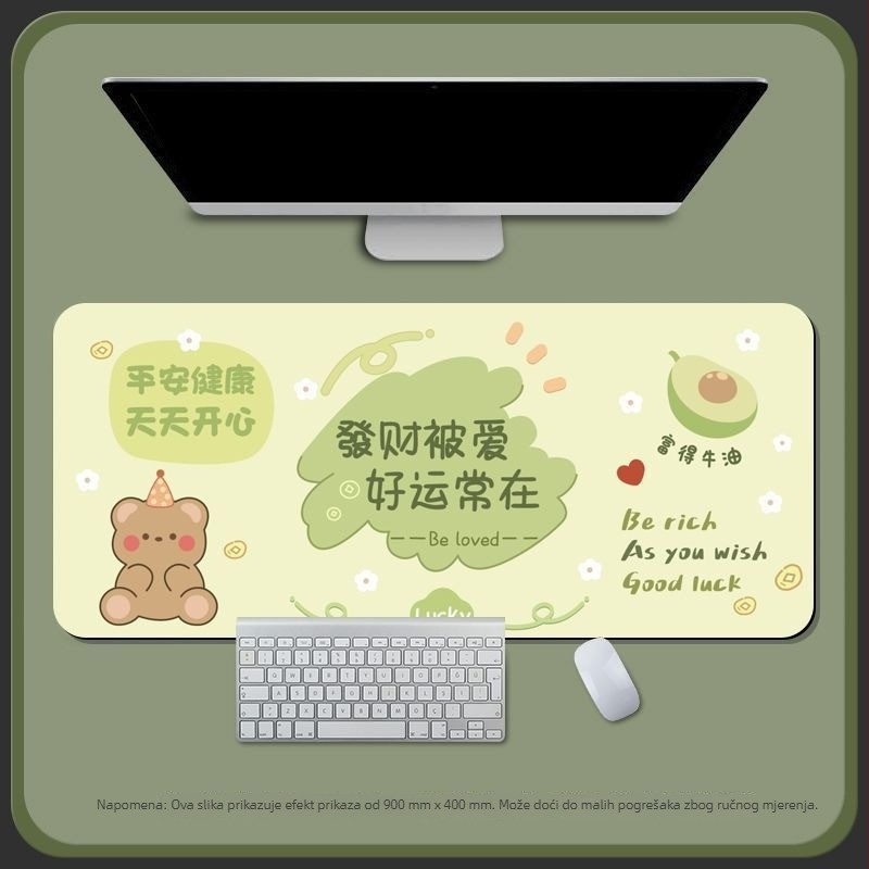 Stolna podloga od diatomitne glina, jednostrana, podloga za miš s kalkulatorom, tkana