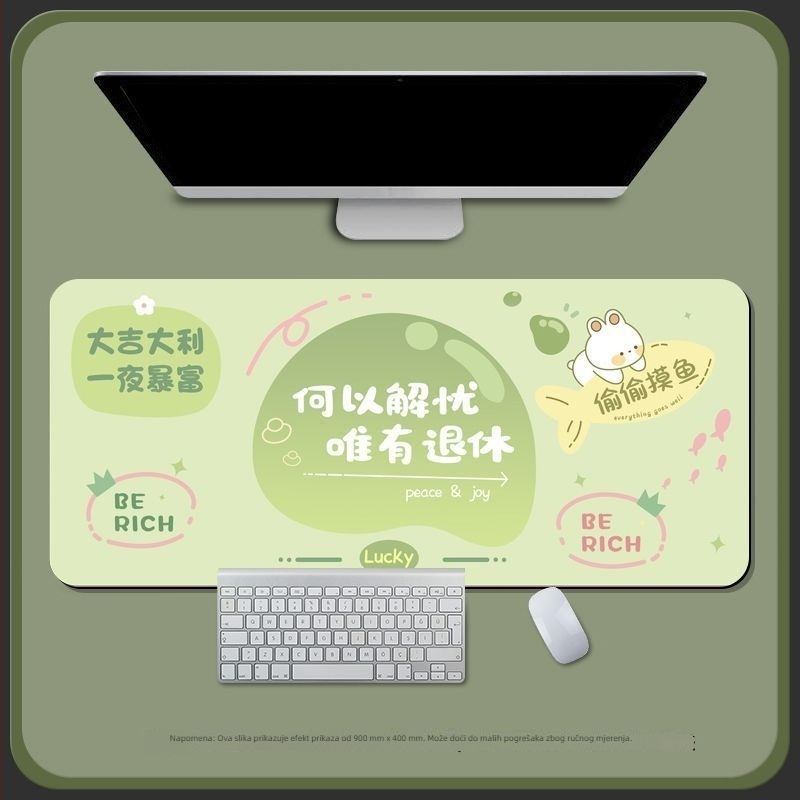 Stolna podloga od diatomitne glina, jednostrana, podloga za miš s kalkulatorom, tkana