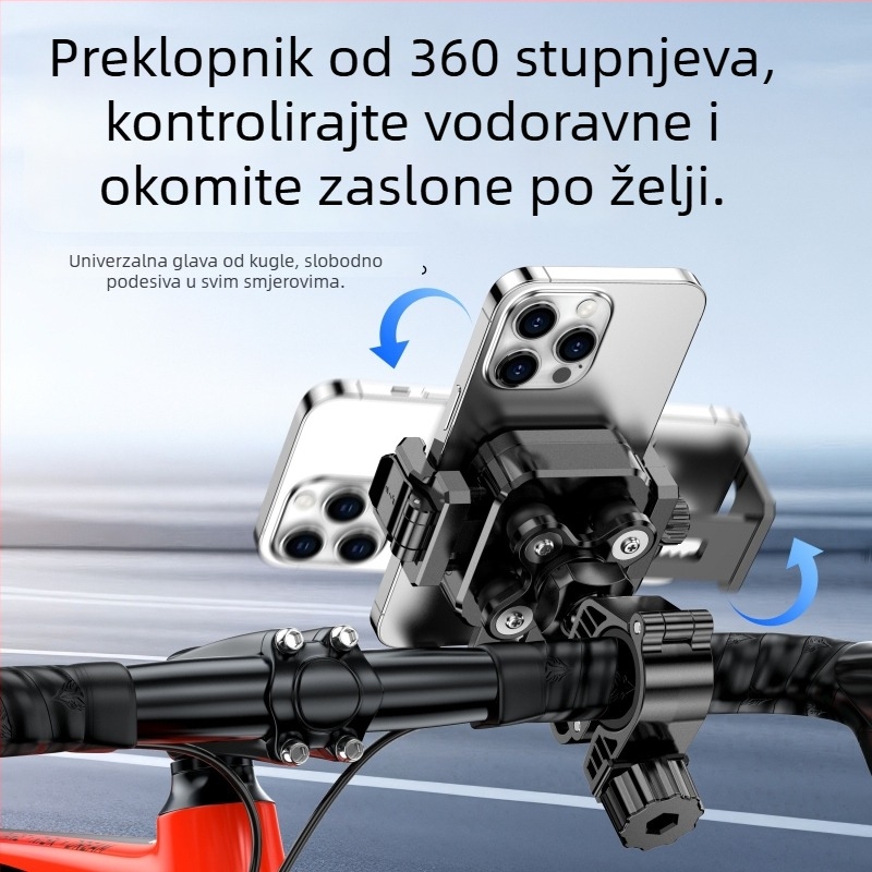Držač za bicikl s mogućnošću prilagodbe, plastična konstrukcija, opći stil