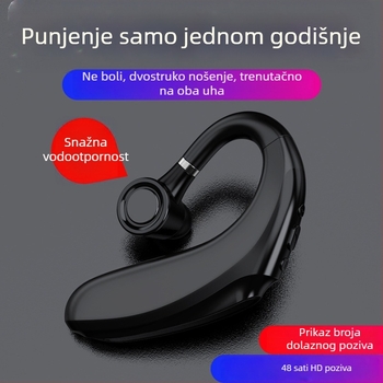 Q12 Bluetooth slušalice 5.0, bass, mono dizajn za uho, bežične za auto, domet 10 m, do 15 h trajanja baterije