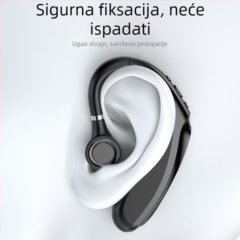 Q12 Bluetooth slušalice 5.0, bass, mono dizajn za uho, bežične za auto, domet 10 m, do 15 h trajanja baterije