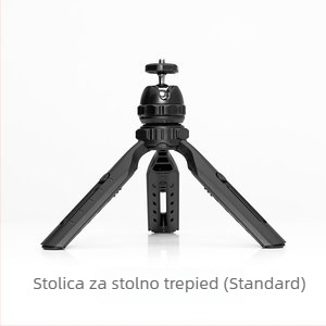 Stolni tripod s držačem za telefon i 1/4-inčnim sučeljem – Marka Stand; Smanjena visina 23 mm; Težina 27,8 g