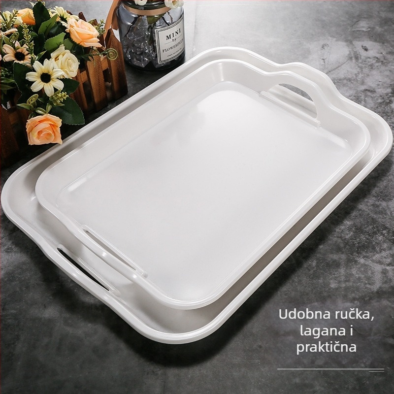 Tanjur od melamina, četvrtastog oblika, modernog minimalističkog stila, boja ispod glazure, Capa