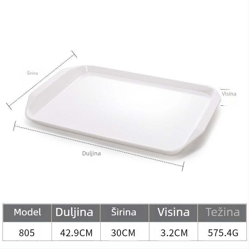 Tanjur od melamina, četvrtastog oblika, modernog minimalističkog stila, boja ispod glazure, Capa