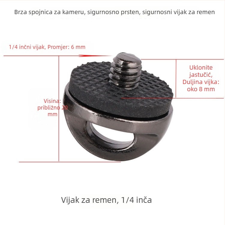 Kućište za zaštitu objektiva DJI Pocket 3 s lanyardom i crossbody remenom