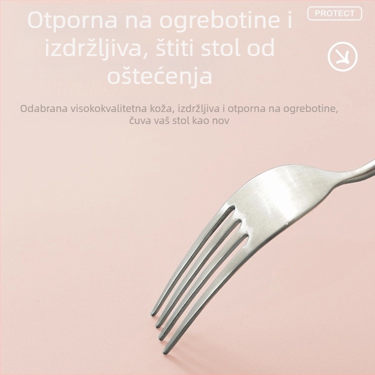 Velika desk pad od PU kože, dvostrana, jednobojna, vodootporna, protuklizna, za tipkovnicu i miš