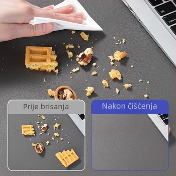Kožna ekstra velika podloga za miš, vodootporna stolna podloga za računalo, protuklizna, visoka kvaliteta