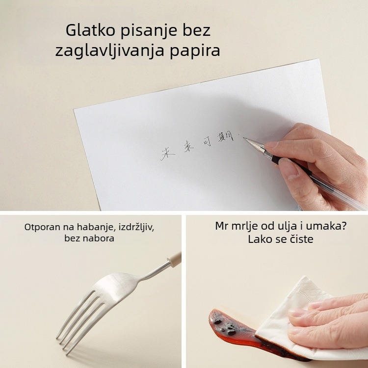 Kožna podloga za miša, ekstra velika, dvostruka, protuklizna, za ured i studente