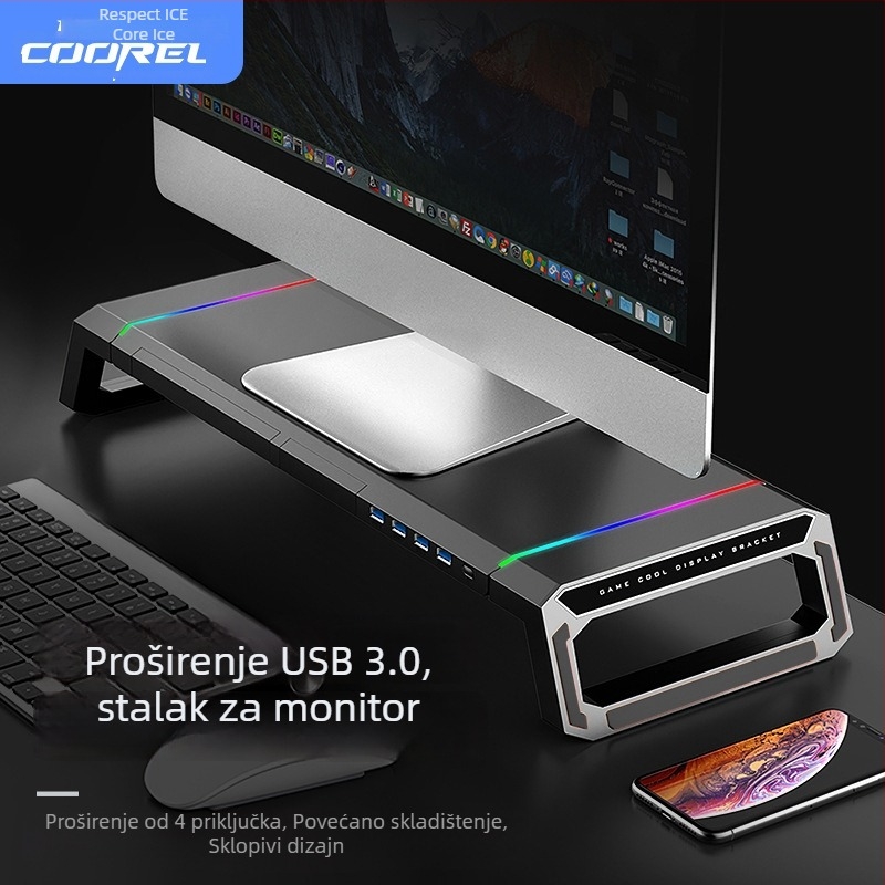 T1 nosač monitora Core Ice Zun — ABS plast, za monitore, težina 1,72 kg