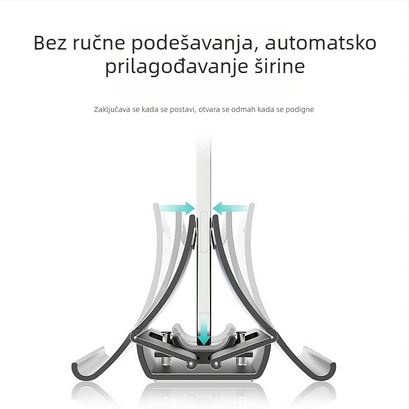 Vertikalni nosač za laptop s gravitacijskim skladištem, uspravni stolni nosač s podrškom za hlađenje, model Gravity bracket, težina 371 g
