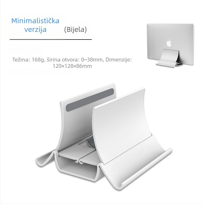 Vertikalni nosač za laptop s gravitacijskim skladištem, uspravni stolni nosač s podrškom za hlađenje, model Gravity bracket, težina 371 g