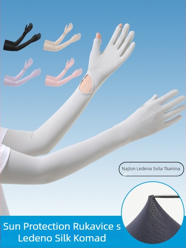 Vanjske rukave za otvorene aktivnosti s UV zaštitom, anti-slip dlan, jedinstveni dizajn dlana, cijeli prsti, najlon materijal