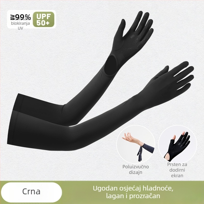 Vanjske rukave za otvorene aktivnosti s UV zaštitom, anti-slip dlan, jedinstveni dizajn dlana, cijeli prsti, najlon materijal