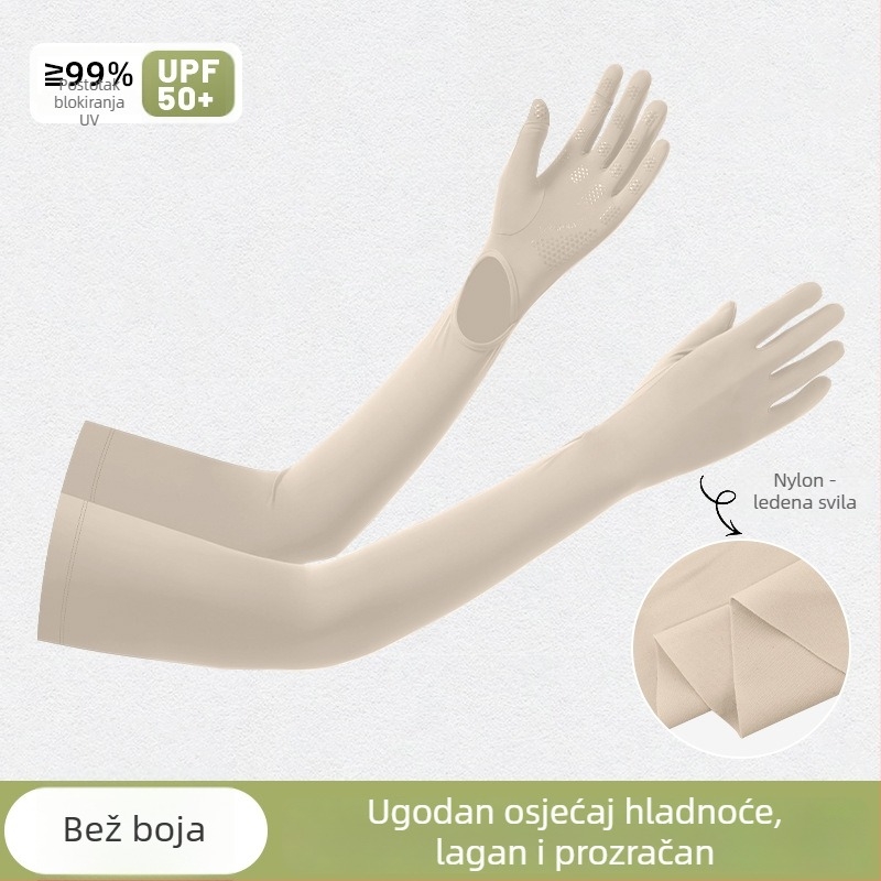Vanjske rukave za otvorene aktivnosti s UV zaštitom, anti-slip dlan, jedinstveni dizajn dlana, cijeli prsti, najlon materijal