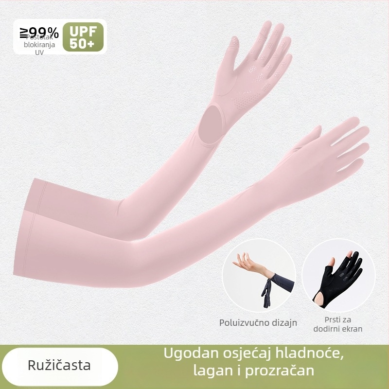 Vanjske rukave za otvorene aktivnosti s UV zaštitom, anti-slip dlan, jedinstveni dizajn dlana, cijeli prsti, najlon materijal