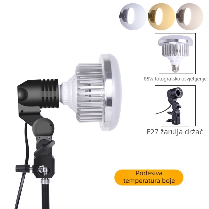 LED svjetlo za live streaming i fotografiju, 85W, 220V, LED izvor, E14 utičnica, domet 3m