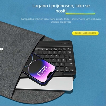 Bluetooth tipkovnica za iPad, mobilni telefon, tablet i prijenosno računalo – prijenosna, punjiva bežična tipkovnica
