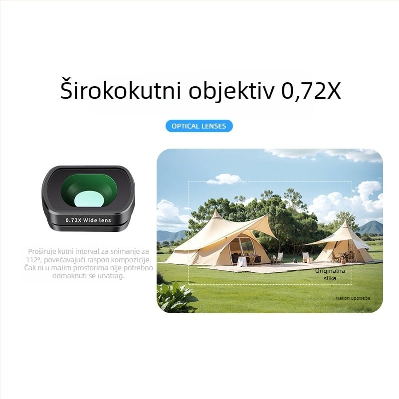 Pocket3 filter za kameru – metal+staklo, u kutiji, kompatibilan s Pocket3