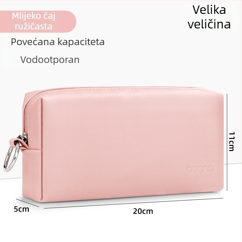 Torba za digitalne dodatke za pohranu, PU koža, model Q003, višenamjenska, namijenjena napajanju, jednostavan i modern dizajn