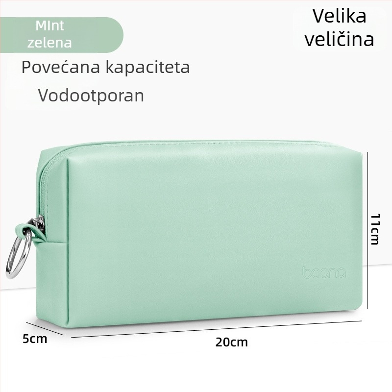Torba za digitalne dodatke za pohranu, PU koža, model Q003, višenamjenska, namijenjena napajanju, jednostavan i modern dizajn