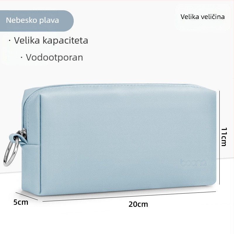 Torba za digitalne dodatke za pohranu, PU koža, model Q003, višenamjenska, namijenjena napajanju, jednostavan i modern dizajn